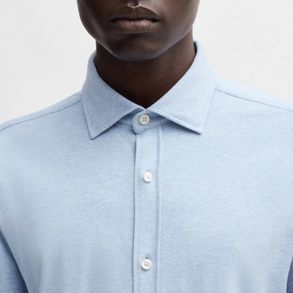 Hugo boss slim fit cotton jersey shirt, Large